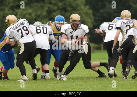 American Football, Manchester Titans vs. Clyde Valley Blackhawks August 2010 Stockfoto