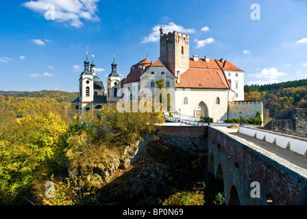 Vranov nad Dyji der alten tschechischen Burg Stockfoto