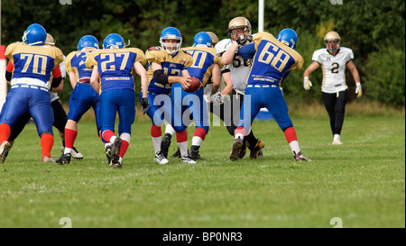 American Football, Manchester Titans vs. Clyde Valley Blackhawks August 2010 Stockfoto