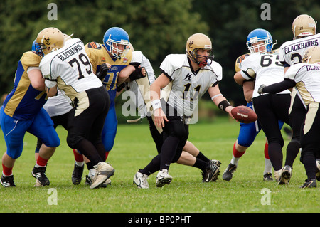 American Football, Manchester Titans vs. Clyde Valley Blackhawks August 2010 Stockfoto