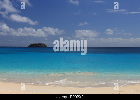 Strand auf tropisches Paradies St. Barts Stockfoto