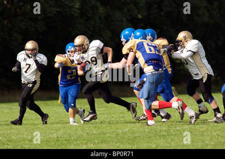 American Football, Manchester Titans vs. Clyde Valley Blackhawks August 2010 Stockfoto