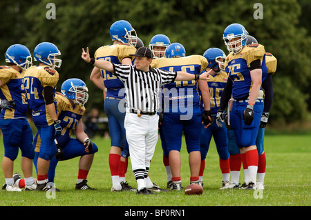 American Football, Manchester Titans vs. Clyde Valley Blackhawks August 2010 Stockfoto