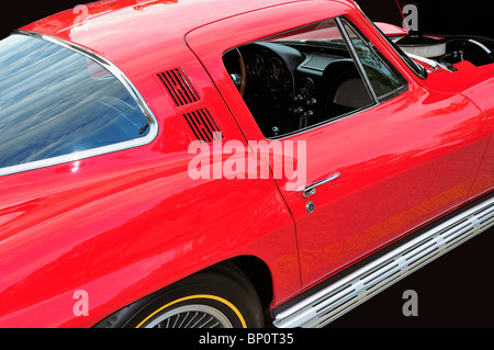 1965 roten Corvette Sting Ray Stockfoto