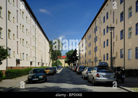 Wohnstadt Carl Legien Wohngebiet, Wohnsiedlungen, UNESCO-Weltkulturerbe, Prenzlauer Berg, Pankow, Berlin, Deutschland. Stockfoto