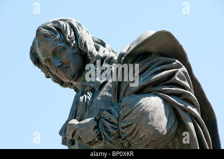 Statue von Pierre-Paul Riquet in Beziers, Languedoc Roussillon, Frankreich Stockfoto