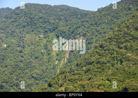 Hügel und Täler in der "Serra do Mar" Stockfoto