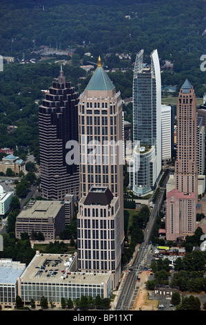 Luftaufnahme über ein Atlantic Center IBM Midtown Atlanta Georgia Stockfoto