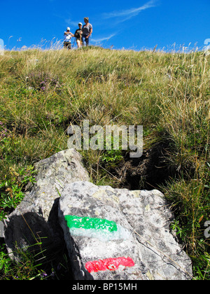 Frankreich, Auvergne, Puy de Dôme, Regionalpark Vulkan, Langstrecken-Wanderweg Stockfoto