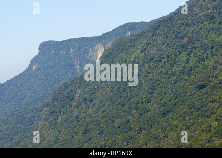 Hügel und Täler in der "Serra do Mar" Stockfoto