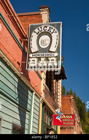 Lucky Horseshoe Bar, historische Wallace, Idaho (Dantes Peak Filmset), USA Stockfoto