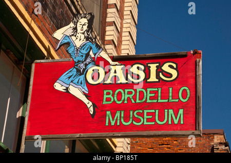 Oase Bordell Museum, historische Wallace, Idaho (Dantes Peak Filmset), USA Stockfoto