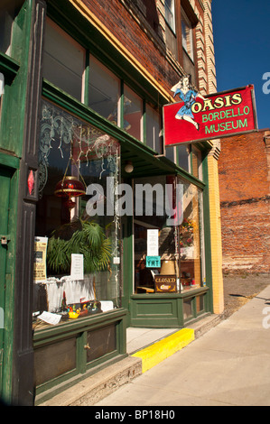 Oase Bordell Museum, historische Wallace, Idaho (Dantes Peak Filmset), USA Stockfoto