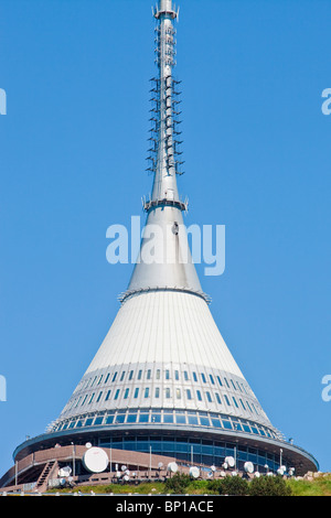 Tschechische Republik, Liberec - 1012 Meter hohen Fernsehturm und Hotel - Architekt hubacek Stockfoto