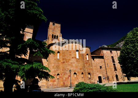 Spanien, Navarra: Romanische Kloster San Salvador de Leyre Stockfoto