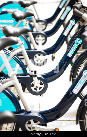 Barclays-London-Fahrradverleih Stockfoto