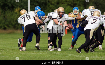 American Football, Manchester Titans vs. Clyde Valley Blackhawks August 2010 Stockfoto