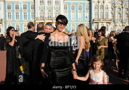 Feste vor der Katharinenpalast, Sankt Petersburg, Russland Stockfoto