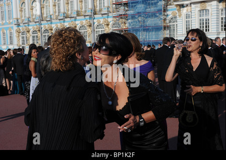 Feste vor der Katharinenpalast, Sankt Petersburg, Russland Stockfoto