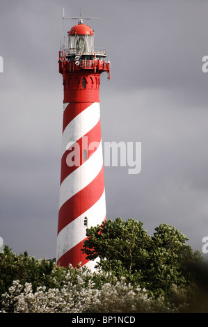 Leuchtturm von Burgh-Haamstede. Zeeland, Niederlande Stockfoto