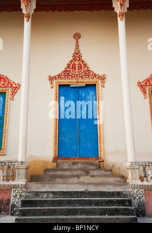 Architektonische Details der vielen Tempel in der Nähe von Phnom Penh Kambodscha Stockfoto