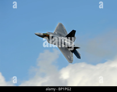 Die US Air Force f-22 Raptor am Royal International Air Tattoo an RAF Fairford Juli 2010 Stockfoto