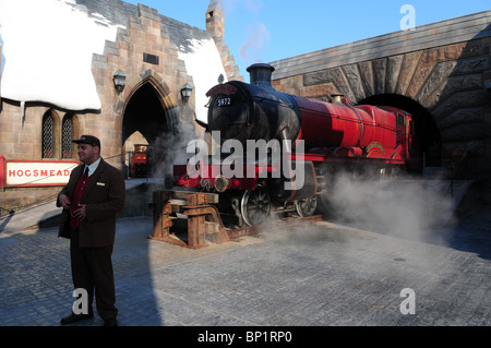 Hogwarts-Express In die Zauberwelt von Harry Potter, Islands of Adventure, Universal Orlando Resort, Orlando, Florida, USA Stockfoto