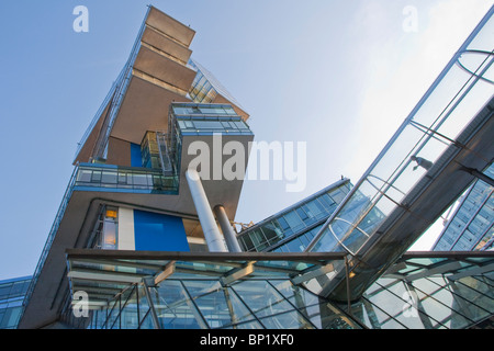 SENKEN SIE LANDESBANK, NORDDEUTSCHE LANDESBANK, NORDLB, BANKGEBÄUDE, HANNOVER, NIEDERSACHSEN, DEUTSCHLAND Stockfoto