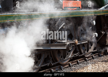 'Eddystone' Dampflokomotive auf der Swanage Railway.England. Eine ländliche Zugverbindung Stockfoto