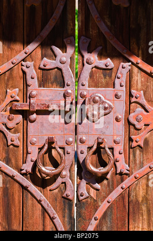 Anschnittdetail im Scottys Castle, Death Valley National Park. California Stockfoto