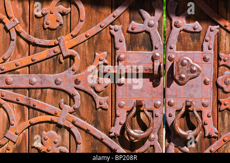 Anschnittdetail im Scottys Castle, Death Valley National Park. California Stockfoto