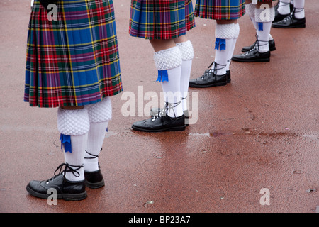 Hawkesbury Nepean Valley Pipe Band führen George Square Glasgow International Piping Festival Scotland.Photo:Jeff Gilbert Stockfoto