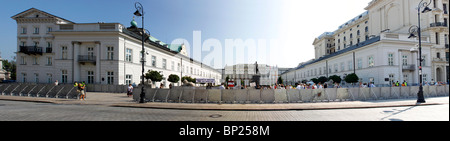 Panorama des Präsidentenpalastes in Warschau, Polen Stockfoto