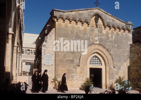 1124. VIA DOLOROSA, II. STATION, DIE KAPELLE DER FLAGLATION "WO JESUS WURDE IN FRAGE GESTELLT DURCH PILATUS (JOHN 19:1-3)" Stockfoto