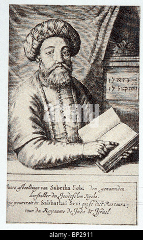 2472. SHABBETAI ZEVI, 1626-76. JÜDISCHEN KABBALISTEN UND SELBST ERKLÄRTEN MESSAIAH Stockfoto