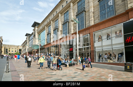 Buchanan Galerien Shopping Centre und der Glasgow Royal Concert Hall (oben) in der Buchanan Street Glasgow Schottland Stockfoto