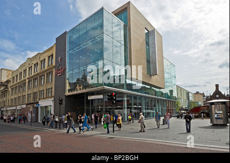 Argyle Street Fassade des neu erweiterten St. Enoch Shopping Centre in Glasgow Schottland Stockfoto