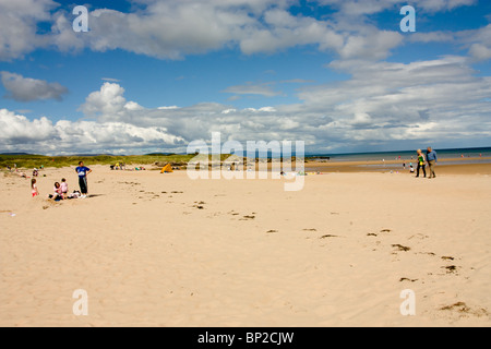 Dornoch Sand am Ufer des Dornoch Firth einen kurzen Spaziergang vom Stadtzentrum entfernt von Dornoch in den schottischen Highlands. Stockfoto