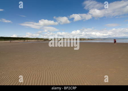 Dornoch Sand am Ufer des Dornoch Firth einen kurzen Spaziergang vom Stadtzentrum entfernt von Dornoch in den schottischen Highlands. Stockfoto