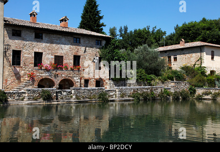 Bagno Vignoni Val d ' Orcia Toskana Italien Stockfoto