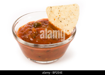 Tortilla Chips Nahaufnahme Schuss Stockfoto