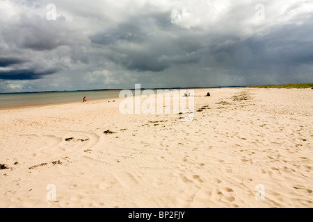 Dornoch Sand am Ufer des Dornoch Firth einen kurzen Spaziergang vom Stadtzentrum entfernt von Dornoch in den schottischen Highlands. Stockfoto