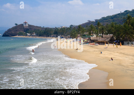 Vista Los Ayala Strand, Bundesstaat Nayarit, an der Pazifikküste von Mexiko. Stockfoto