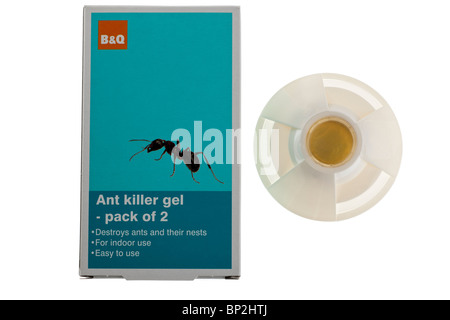 Kunststoff Ant killer Falle und box Stockfoto