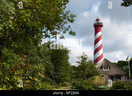 Leuchtturm von Burgh-Haamstede. Zeeland, Niederlande Stockfoto