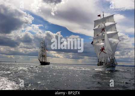 Das Rennen ist eröffnet Stockfoto