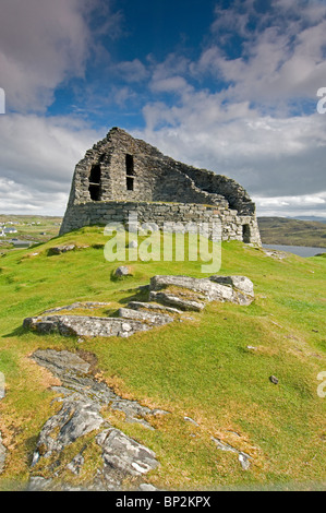 Dun Carloway Broch Eisenzeit Stein Wohnung, Lewis, Western Isles. Schottland.  SCO 6247 Stockfoto