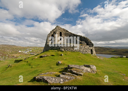 Dun Carloway Broch Eisenzeit Stein Wohnung, Lewis, Western Isles. Schottland.  SCO 6248 Stockfoto