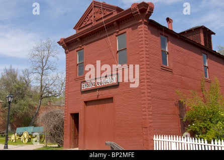 Feuerwache Engine Company #1, Columbia State Historic Park, Kalifornien Stockfoto