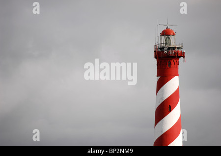 Leuchtturm von Burgh-Haamstede. Zeeland, Niederlande Stockfoto